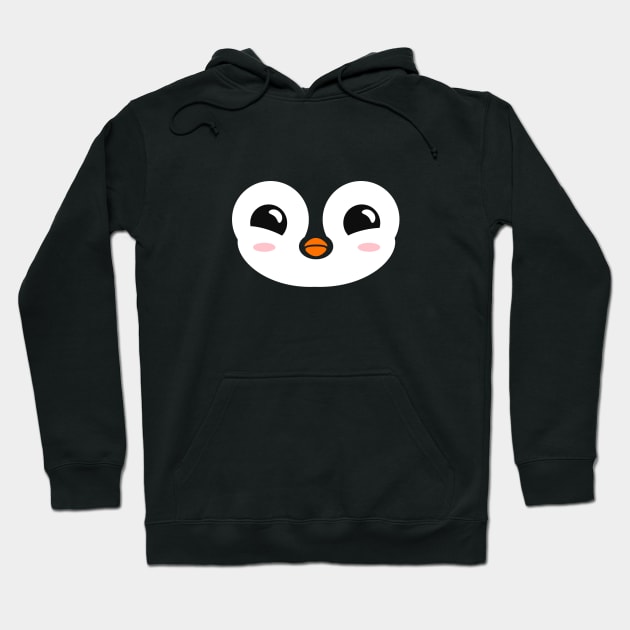 Cute Penguin (transparent head) Hoodie by Lumos19Studio